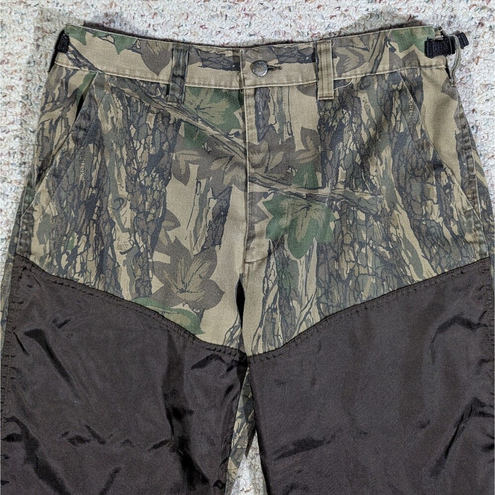 Winchester Hunting Pants Trebark Camo Mens LARGE Upland Briar Brush Guard Zips - Picture 3 of 8